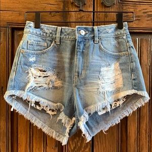 divided disney mickey mouse jean shorts distressed